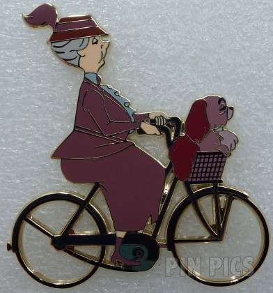 WDI - Lady on Bicycle with Spaniel - Owners with Matching Dogs - 101 Dalmatians 60th Anniversary