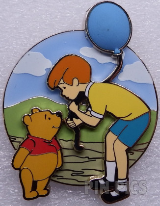 DIS - Christopher Robin and Winnie the Pooh - Blue Balloon - 55th Anniversary