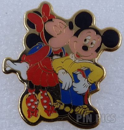 Minnie Kissing Mickey's Cheek