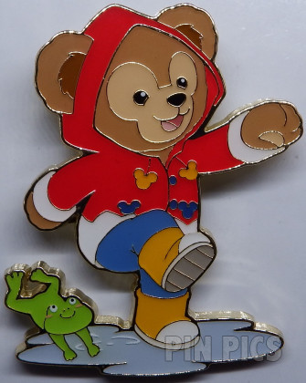 SDR - Duffy Bear - Playing in Rain Puddle with Frog