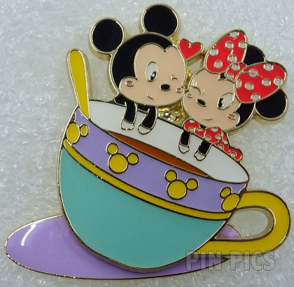 163550 - SDR - Cute Mickey and Minnie - Teacup - Slider