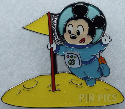 SDR - Mickey Planting Flag on Moon - Space Cute Booster - Astronaut