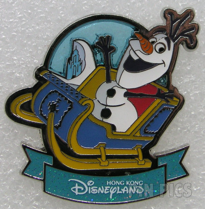 HKDL - Olaf in Sleigh - Frozen - Milestone Reward - Magic Access Exclusive - Stained Glass