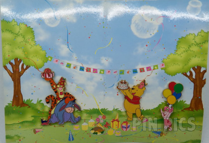 11402 - JDS - Pooh, Piglet, Tigger, Eeyore - Garden Party - Just Pooh Floor 2nd Anniversary - Gift - Birthday Celebration