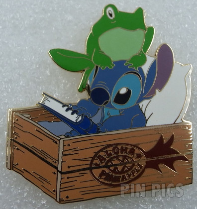 Disney Auctions - Stitch in a Pineapple Box w / Frog