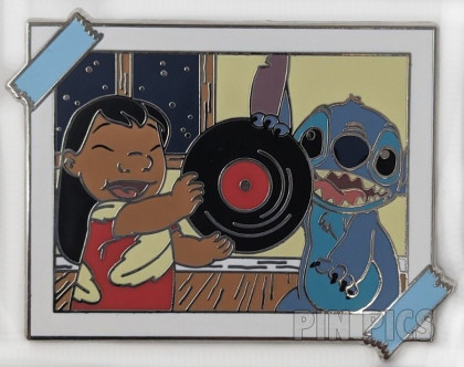Lilo and Stitch - Holding LP Record - Stitch Photos - Mystery