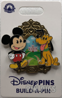 164049 - Mickey and Pluto - Build A Pin - Frame - Set
