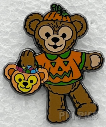 Duffy the Disney Bear - Halloween Costumed Duffy with Trick-or-Treat 'Duffy' Candy Basket