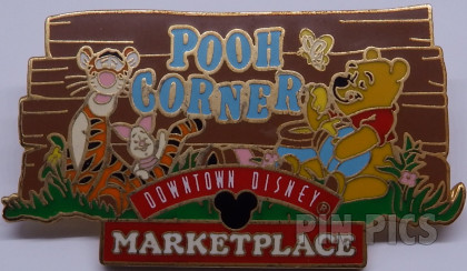 Pooh Tigger Piglet - Pooh Corner - Downtown Disney Marketplace - Pin Event