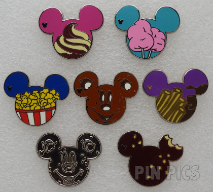 DL - Mickey Mouse Food Icons Set - Hidden Mickey 2015
