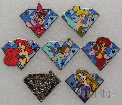 DL - Diamond Celebration Characters Set - Hidden Mickey 2015