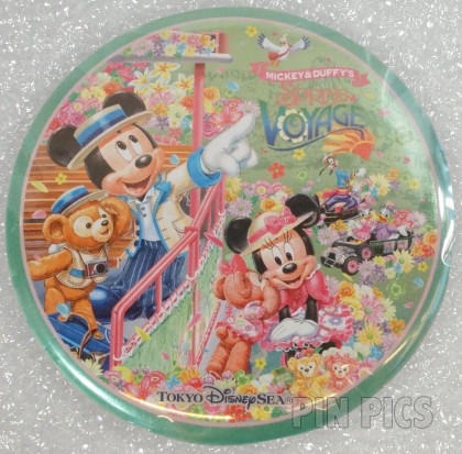 TDS - Mickey, Minnie, Duffy, ShellieMay, Donald, Daisy, Goofy - Spring Voyage - Button