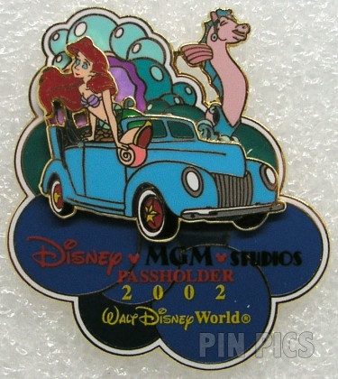 WDW - Ariel and Seahorse - Motorcars Parade - Share a Dream Come True - Annual Passholder 5 - MGM Studios 2002