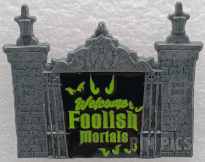 BoxLunch - Haunted Mansion Gate - Welcome Foolish Mortals - Glows in the Dark