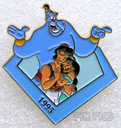 Disney On Ice - Aladdin, Genie & Jasmine - Diamonds - 1994 to 1997 - 20th Anniversary - From a 4 Pin Set