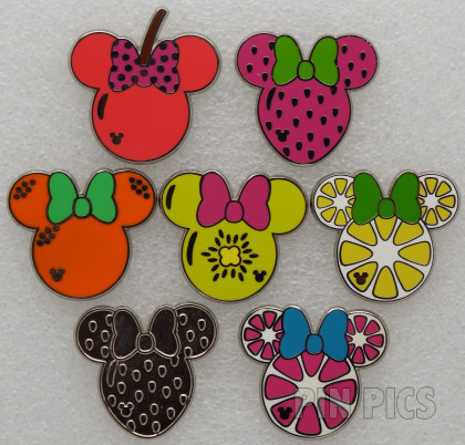 DL - Minnie Fruit Icons Set - Hidden Mickey 2017
