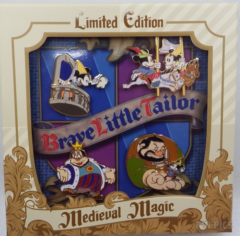 164201 - DL - Mickey and Minnie - Carousel Horses - Medieval Magic - Brave Little Tailor