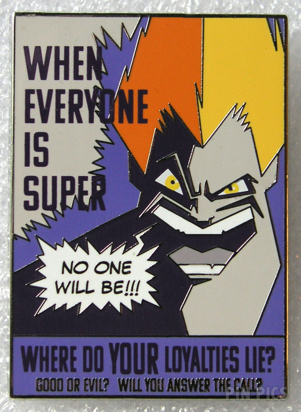 Syndrome - Recruitment Poster - Heroes vs Villains Event - When Everyone is Super - Incredibles