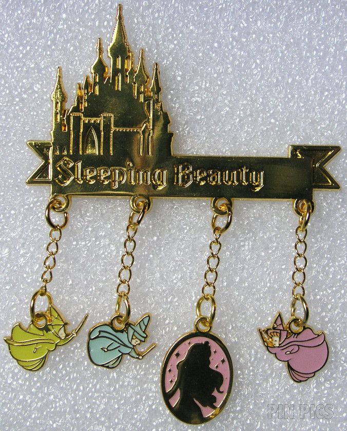 Sleeping Beauty - Princess Charmed - Aurora and Fairies - Dangle