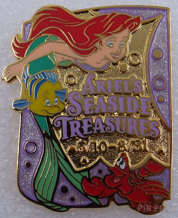 TDR - Ariel, Flounder & Sebastian - Purple - Ariels Seaside Treasures - TDS