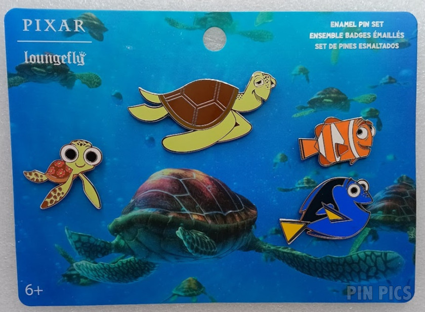 164380 - Loungefly - Crush, Squirt, Dory and Marlin - Finding Nemo - Set