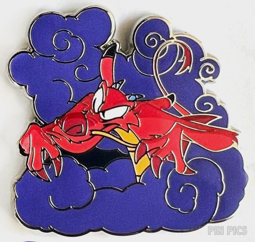 Mushu - Dragon in Purple Clouds - Mulan