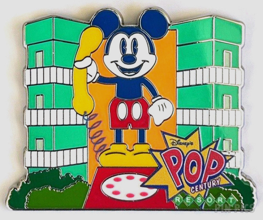 WDW - Mickey Mouse - Rotary Telephone Statue - Pop Century Resort