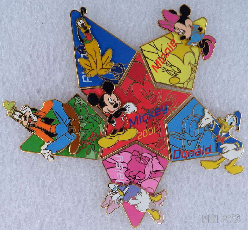 Japan - MP - Mickey, Goofy, Pluto, Donald, Minnie & Daisy - Starlight Summer Set 2001