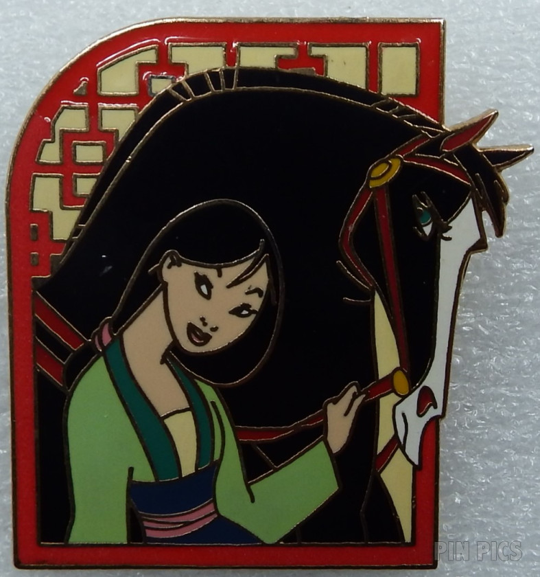 Mulan and Khan - Princesses With Their Horses
