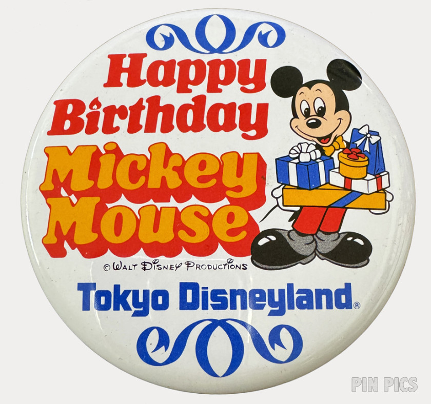 TDL - Happy Birthday Mickey Mouse - Button