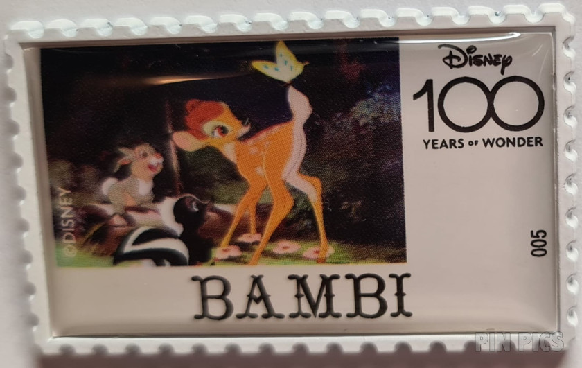 IKNOWK - Bambi, Thumper, Flower - Disney 100 Years of Wonder - Stamp