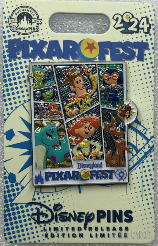 164554 - DL - Joy, Fear, Anger, Sadness, Disgust, Sulley, Edna, Woody, Jessie and Dante -Pixar Fest 2024 - Logo