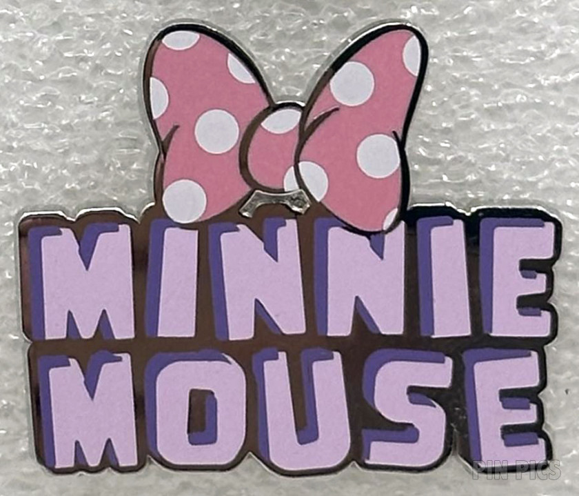 DLP - Minnie Mouse Name Sign with Hairbow - Dots Booster