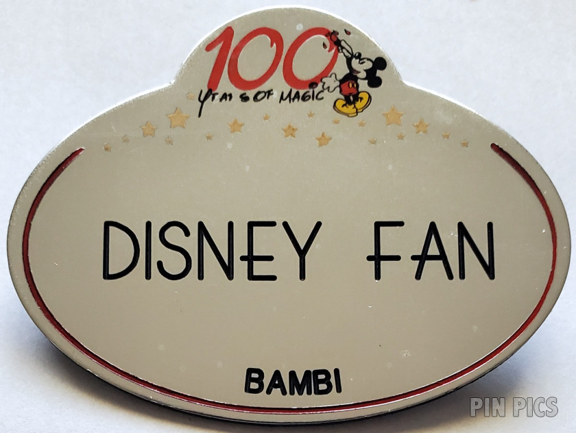 Bambi - Disney Fan Name Badge - Travel Agent - 100 Years of Magic