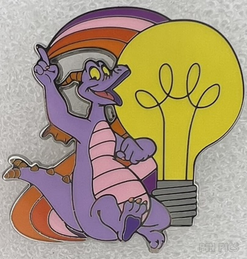WDW - Figment - Yellow Light Bulb and Rainbow of Imagination - EPCOT