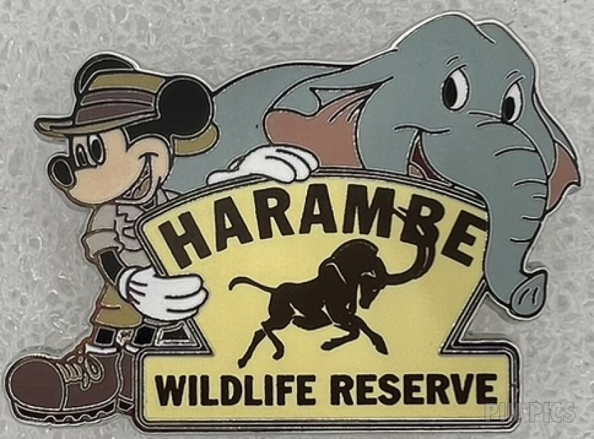 WDW - Mickey and Elephant - Harambe Wildlife Reserve - Animal Kingdom