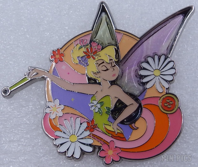 DLP - Tinker Bell - Holding a Jeweled Wand - Iridescent Wings - Peter Pan