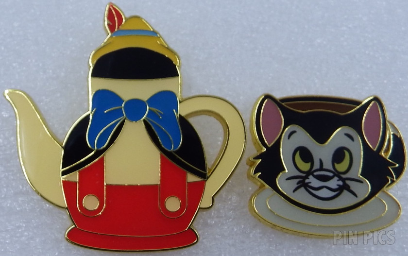 Loungefly - Figaro and Pinocchio Set - Character Tea Mystery