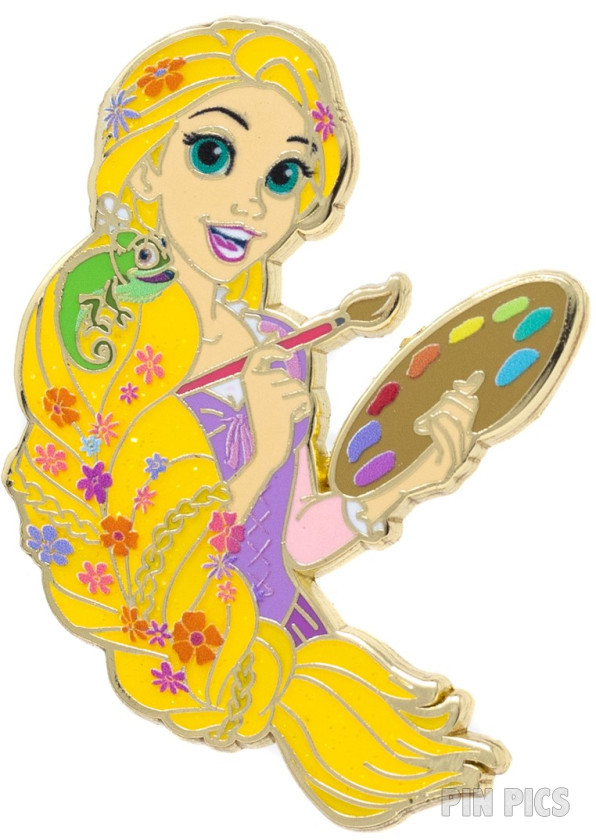 PALM - Rapunzel and Pascal - Holding Paint Palette - Tangled