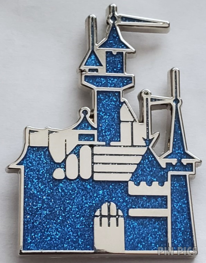 WDI - Disneyland Sleeping Beauty's Castle - Blue Glitter