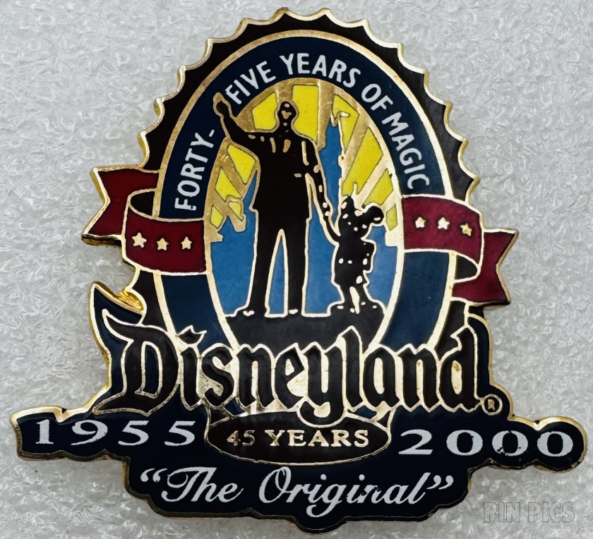 DLR - Walt Disney and Mickey - Partners Statue - 45th Anniversary Set