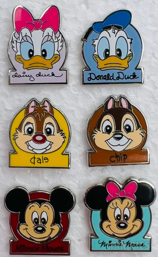 PALM - Daisy, Donald, Dale, Chip, Mickey, Minnie - Retro Micro Set