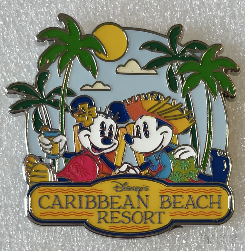 WDW - Minnie and Mickey - Caribbean Beach Resort - Palm Trees