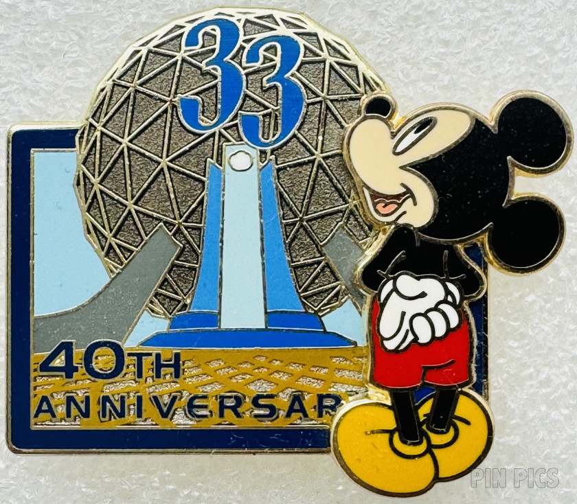 WDW - Mickey Mouse - Club 33 - Epcot 40th Anniversary - Spaceship Earth