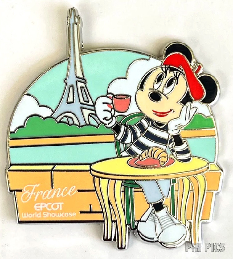 WDW - Minnie - France - EPCOT World Showcase - Eiffel Tower and Croissant