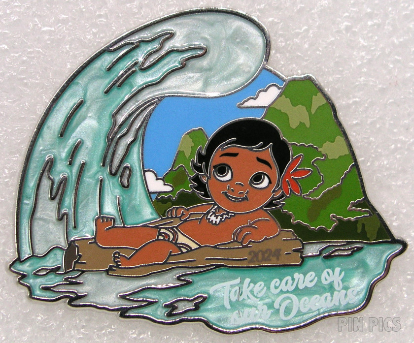 Baby Moana on Raft - World Oceans Day 2024 - Take Care of Our Oceans