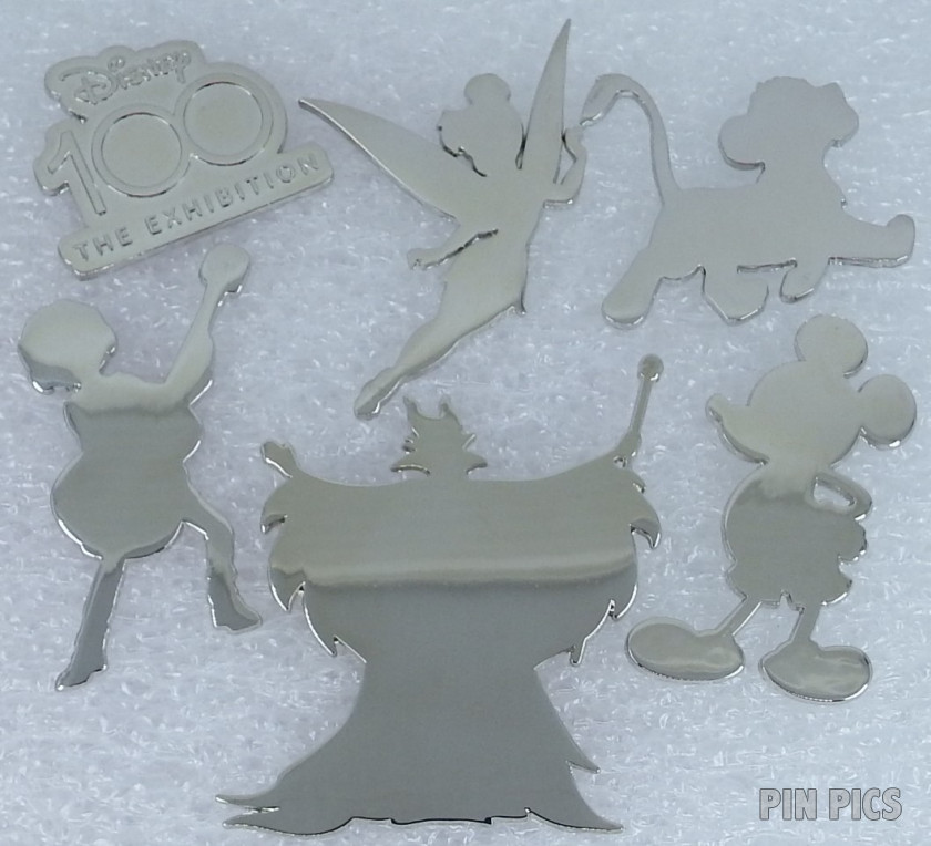 Disney100 Exhibition Platinum Set  - Tinker Bell, Simba, Miguel, Maleficent and Mickey