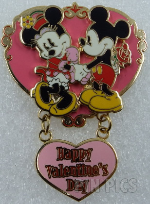 DLR - Mickey and Minnie - Happy Valentine's Day 2003 -  Dangle/3D