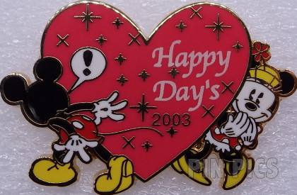 JDS - Mickey & Minnie Hiding - Happy Days 2003 - Valentine