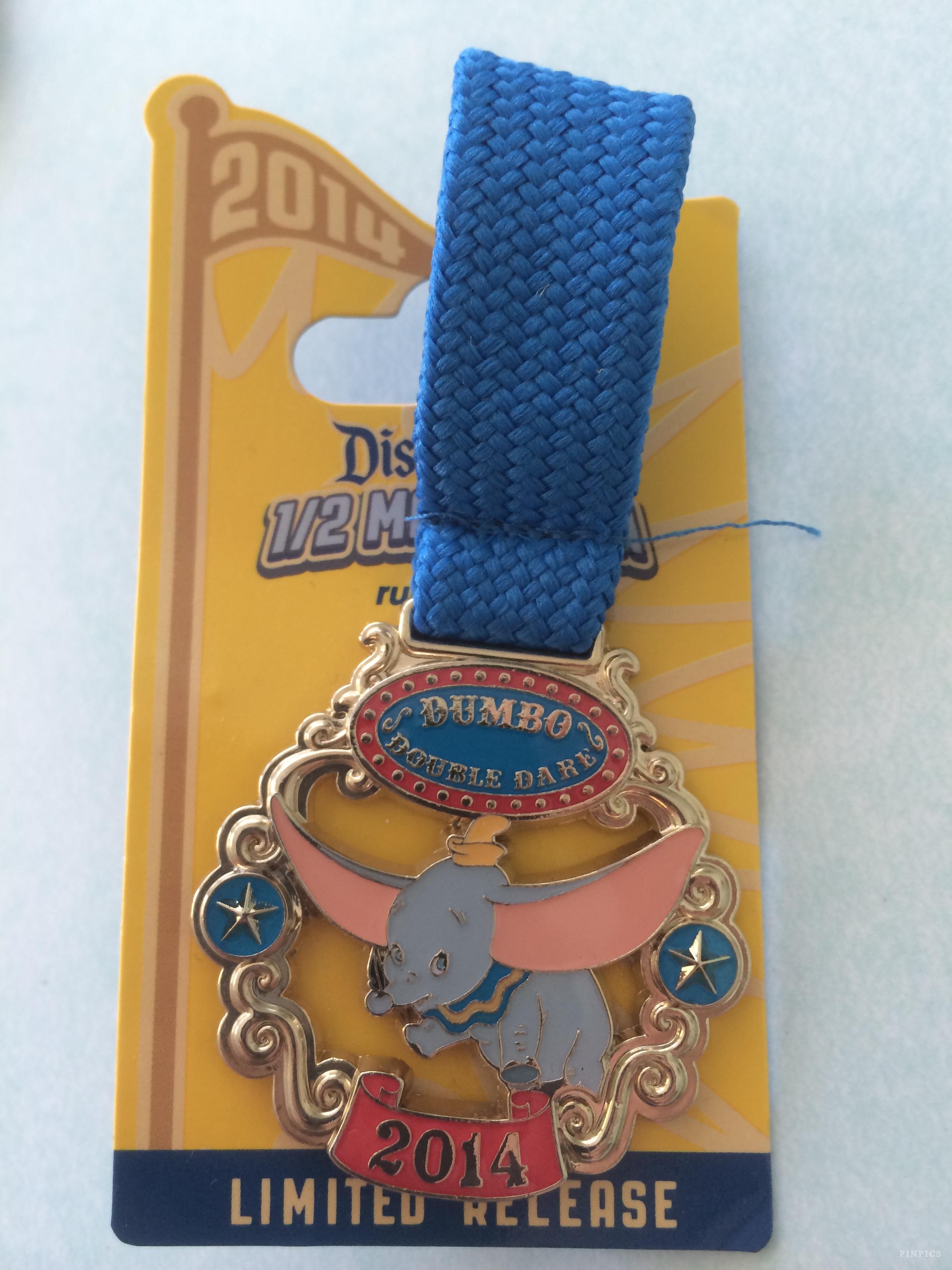 DLR - runDisney Disneyland Half Marathon Weekend 2014 - Dumbo Double Dare Medal